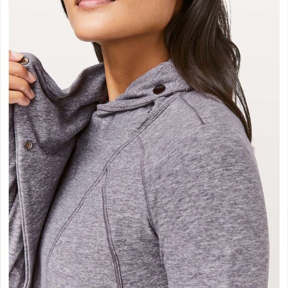 Lululemon Rulu Rally Wrap in Heathered Graphite Purple - size 4 - Picture 2 of 9